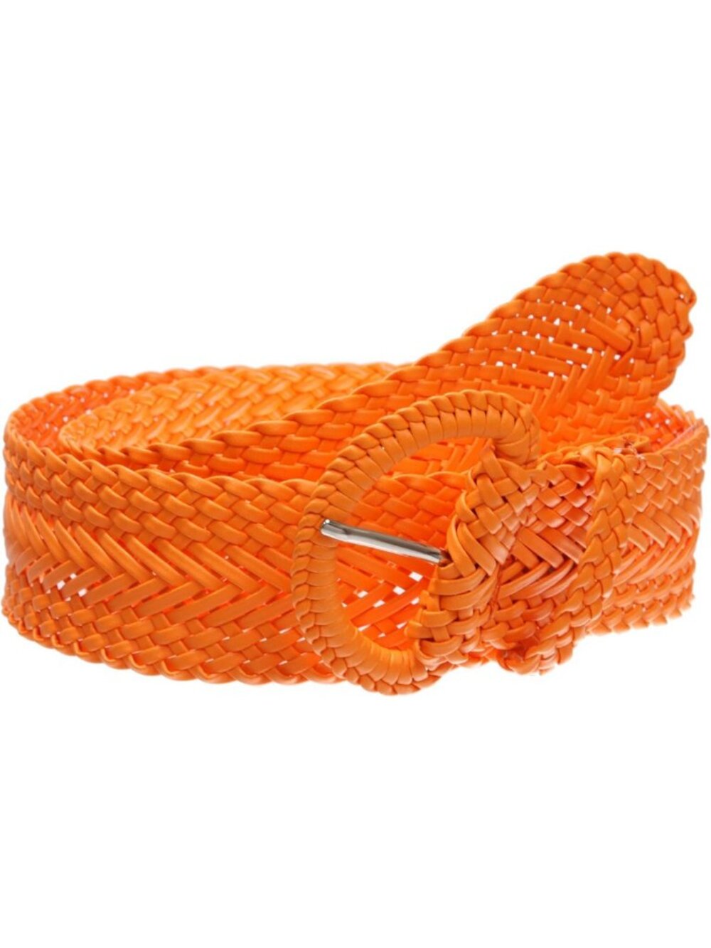 Handmade 2-Inch Wide Soft Metallic Woven Braided Round Belt - Stylish Accessory